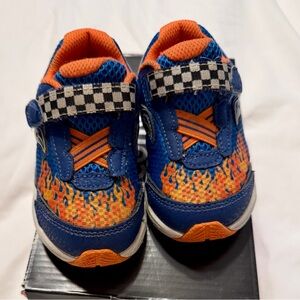 Saucony WIDE Toddler Sneakers - Ride 10 Junior - Blue Flame - Sz 6.5W 🔥